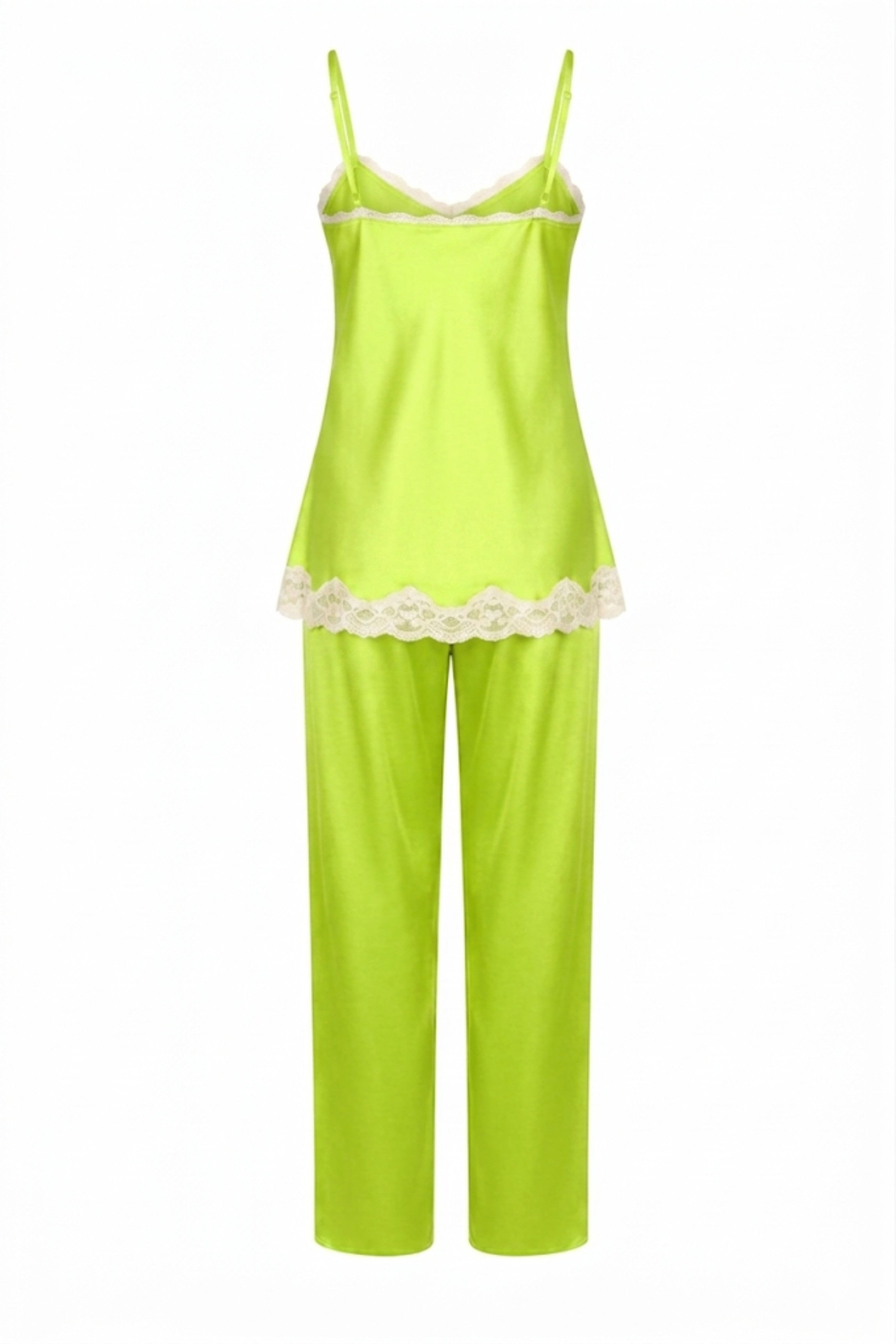 cadolle-pyjama-en-soie-vert-pomme image 3