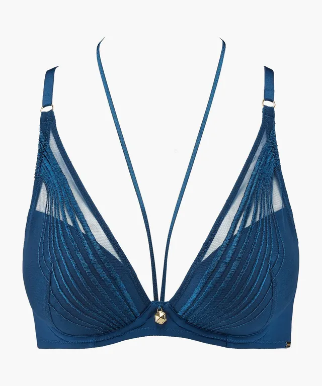 aubade-sumptuous-waves-scarf-push-up-imperial-blue image 1