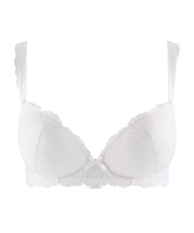 aubade-danse-des-sens-soutien-gorge-push-up-coques-opale-plunge-avec-dentelle-ly image 1