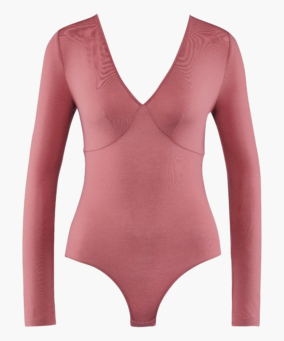 aubade-lazy-days-body-manches-longues-rosewood-2 image 1