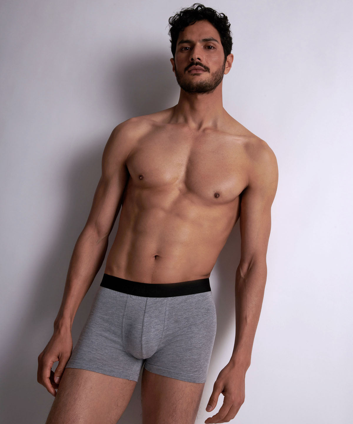 aubade-homme-pack-2-boxers-knit-gris-chin image 5