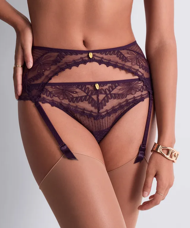 aubade-mystery-of-love-porte-jarretelles-plum image 1