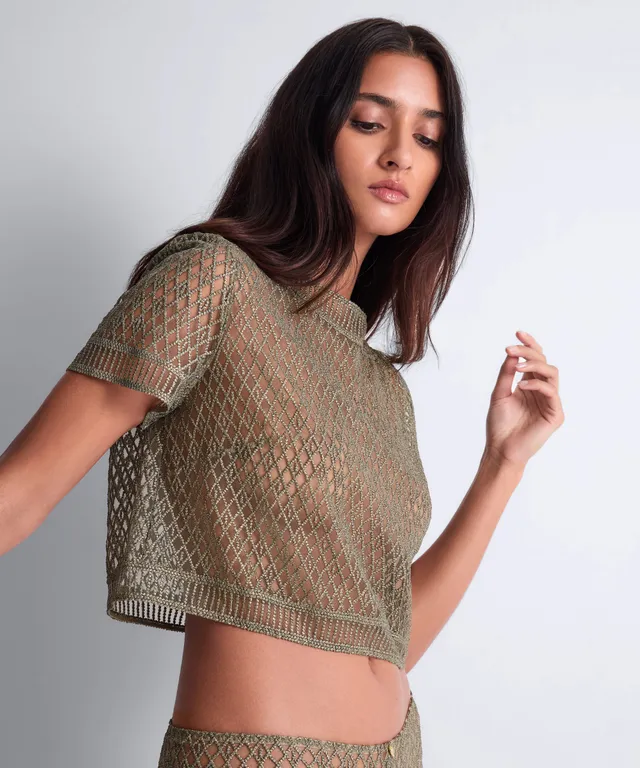 aubade-stardust-dream-top-manches-courtes-nile-green image 1