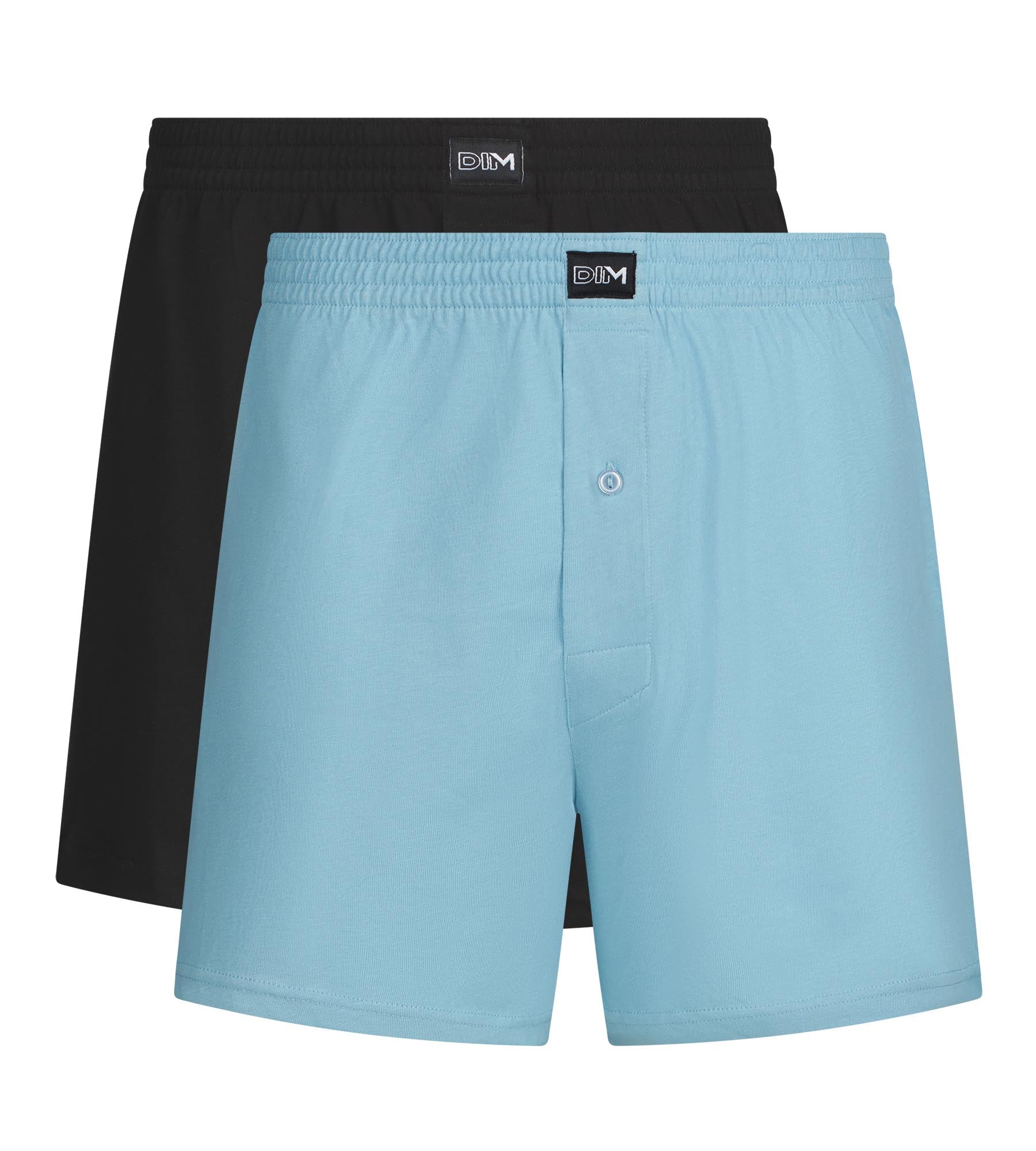 dim-lot-de-2-cale-ons-coton-homme-noir-bleu-horizon image 3