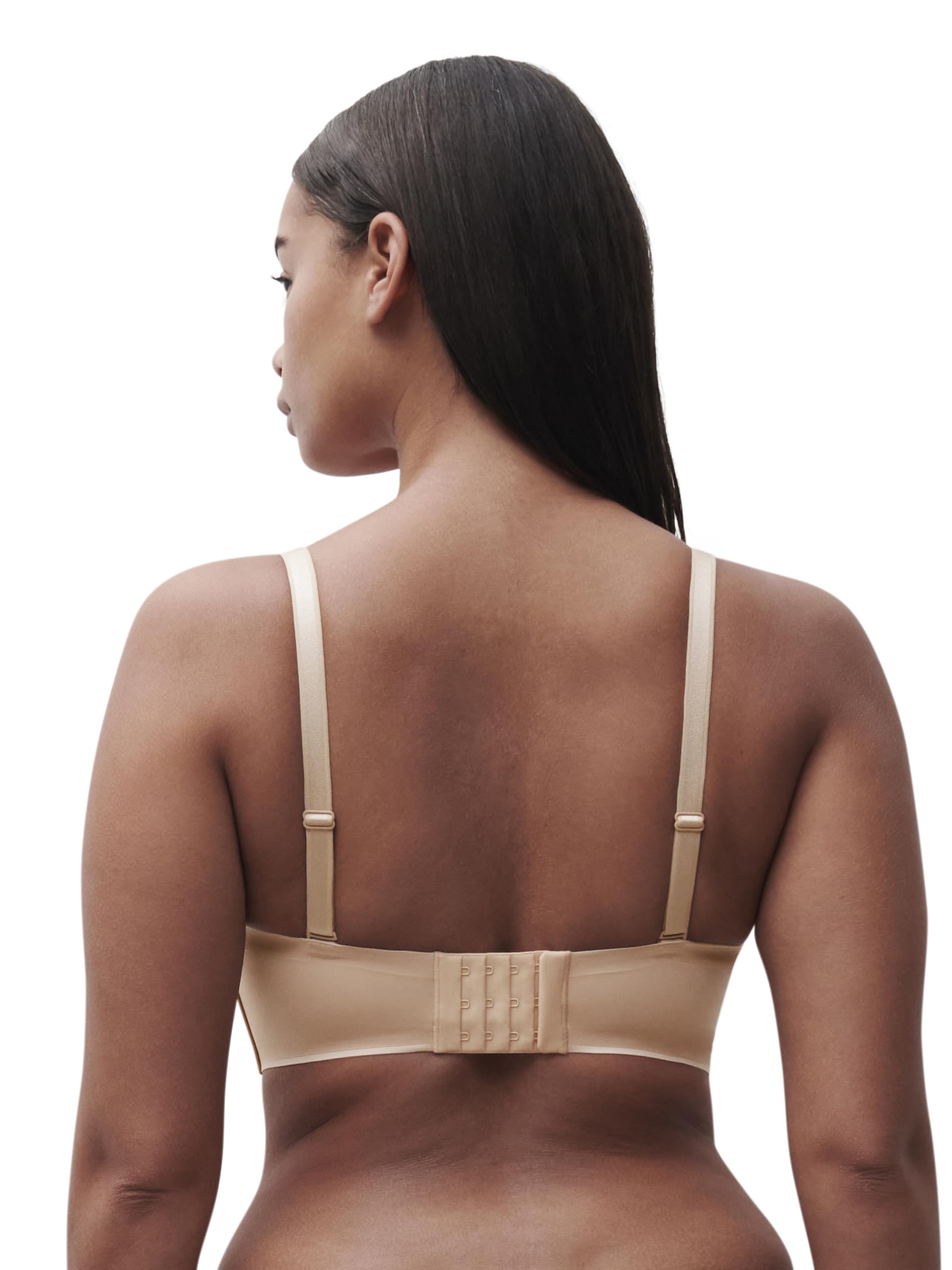 chantelle-soutien-gorge-coque-bandeau-essential-beige-dor image 6