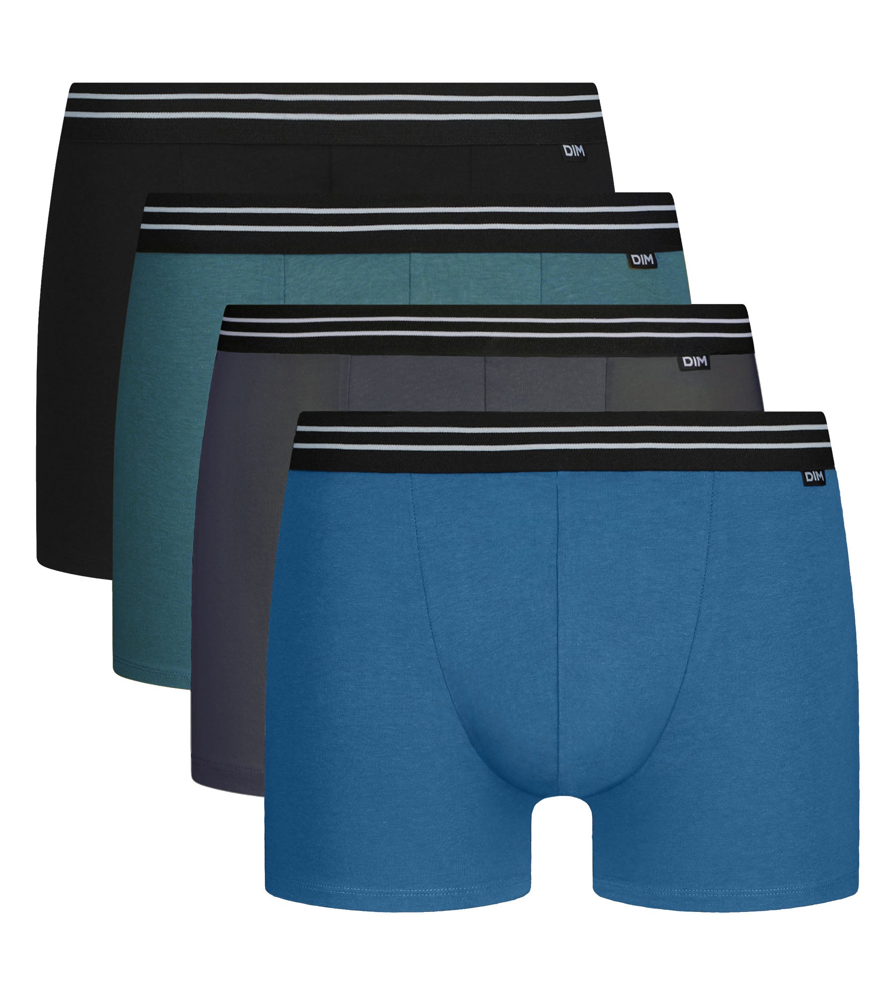 dim-lot-de-4-boxers-homme-ecodim-coton-stretch-rivi-re-bleu image 3