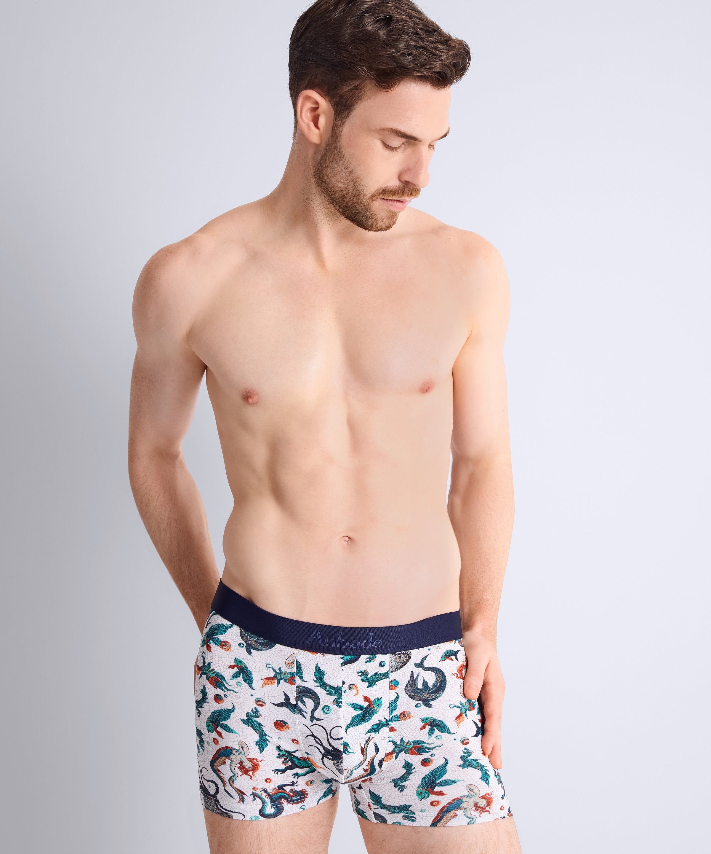 aubade-homme-boxer-mosaic-boxer-coton-bio-gots-motifs-pomp-i image 2