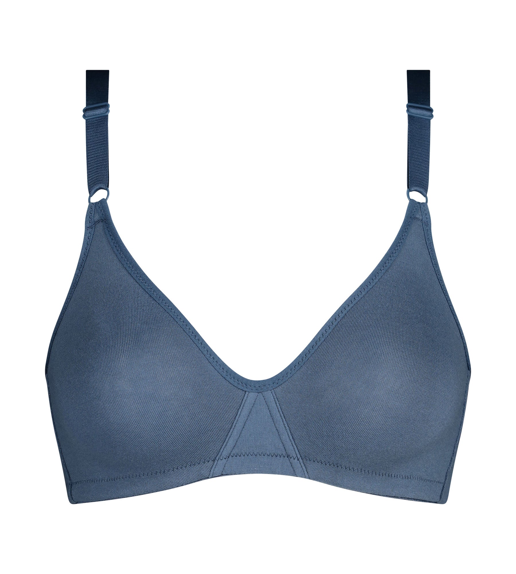 dim-daily-soutien-gorge-triangle-sans-armature-coton-bleu-cendr image 5