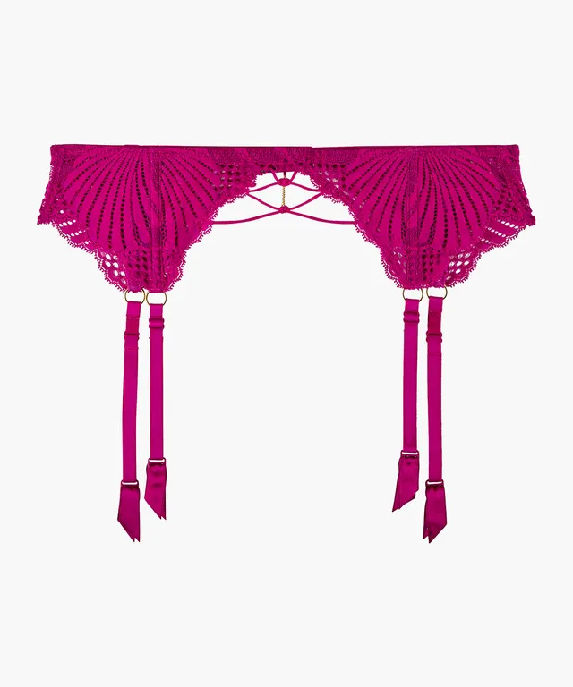 aubade-rythm-of-desire-porte-jarretelles-radiant-pink image 1