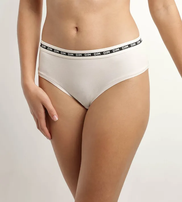 dim-icons-shorty-femme-coton-modal-beige-ceinture-logot-e image 1