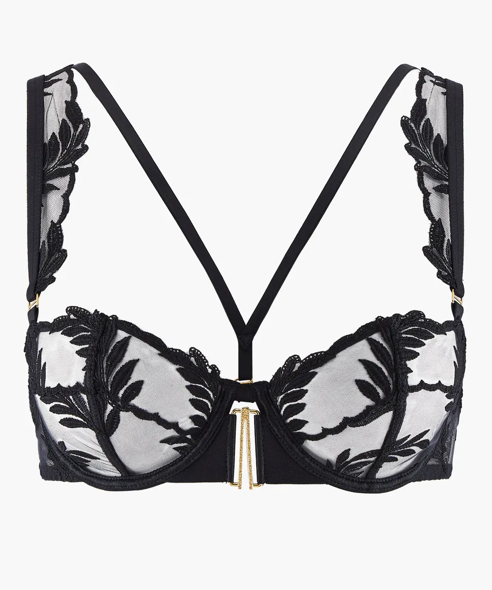aubade-queen-of-shadow-soutien-gorge-corbeille-noir-absolu image 1