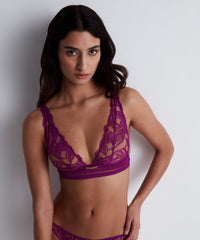 aubade-into-the-groove-triangle-bralette-pink-karma image 3