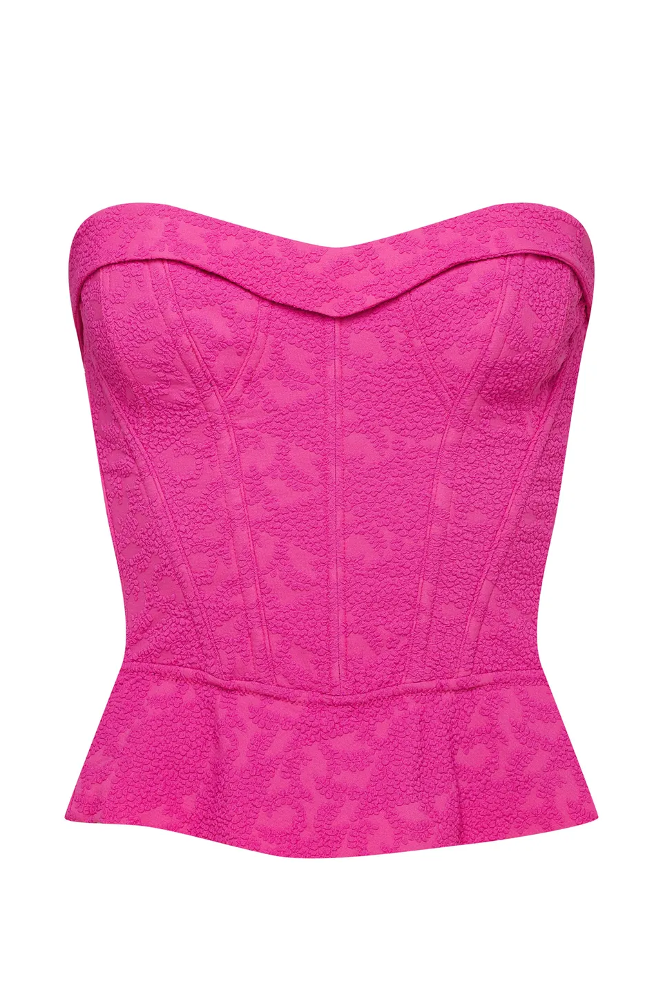 cadolle-corset-danae-framboise-dentelle image 1