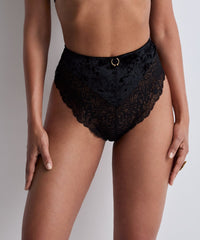 aubade-the-night-before-slip-taille-haute-blackbird image 3