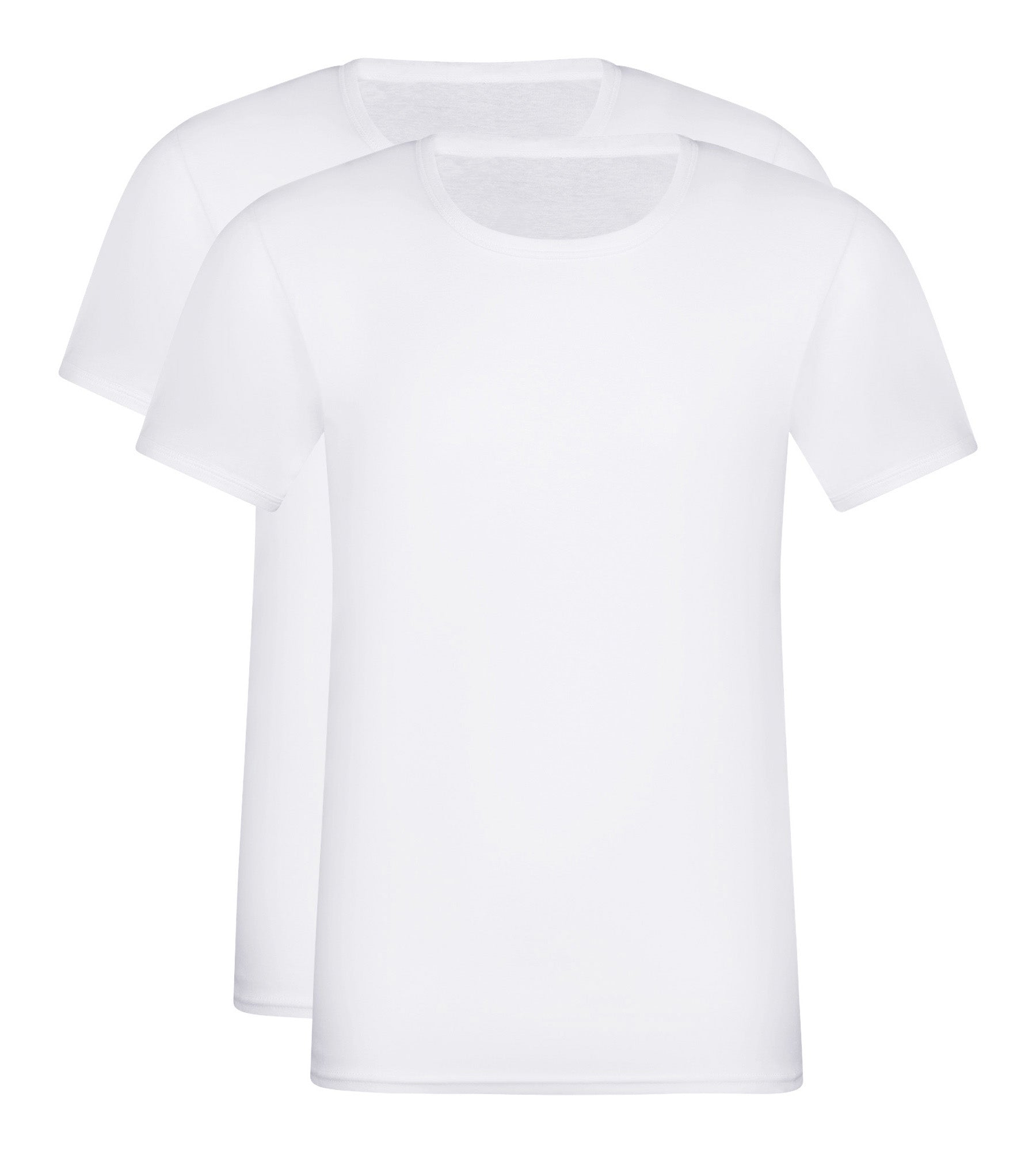 dim-ecodim-lot-de-2-t-shirts-homme-coton-blanc-col-rond image 3