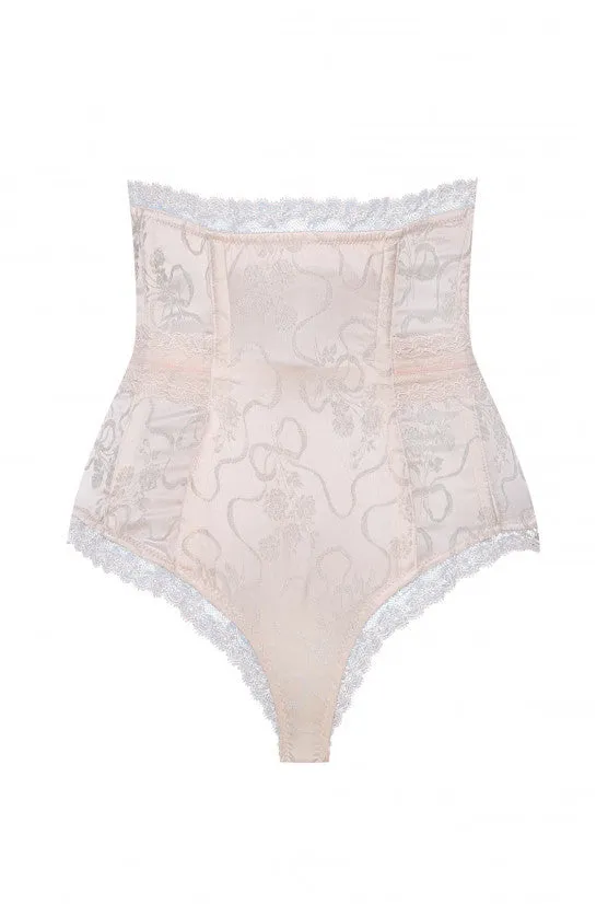 cadolle-culotte-haute-gilian-satin-blush-gainante-pin-up image 1