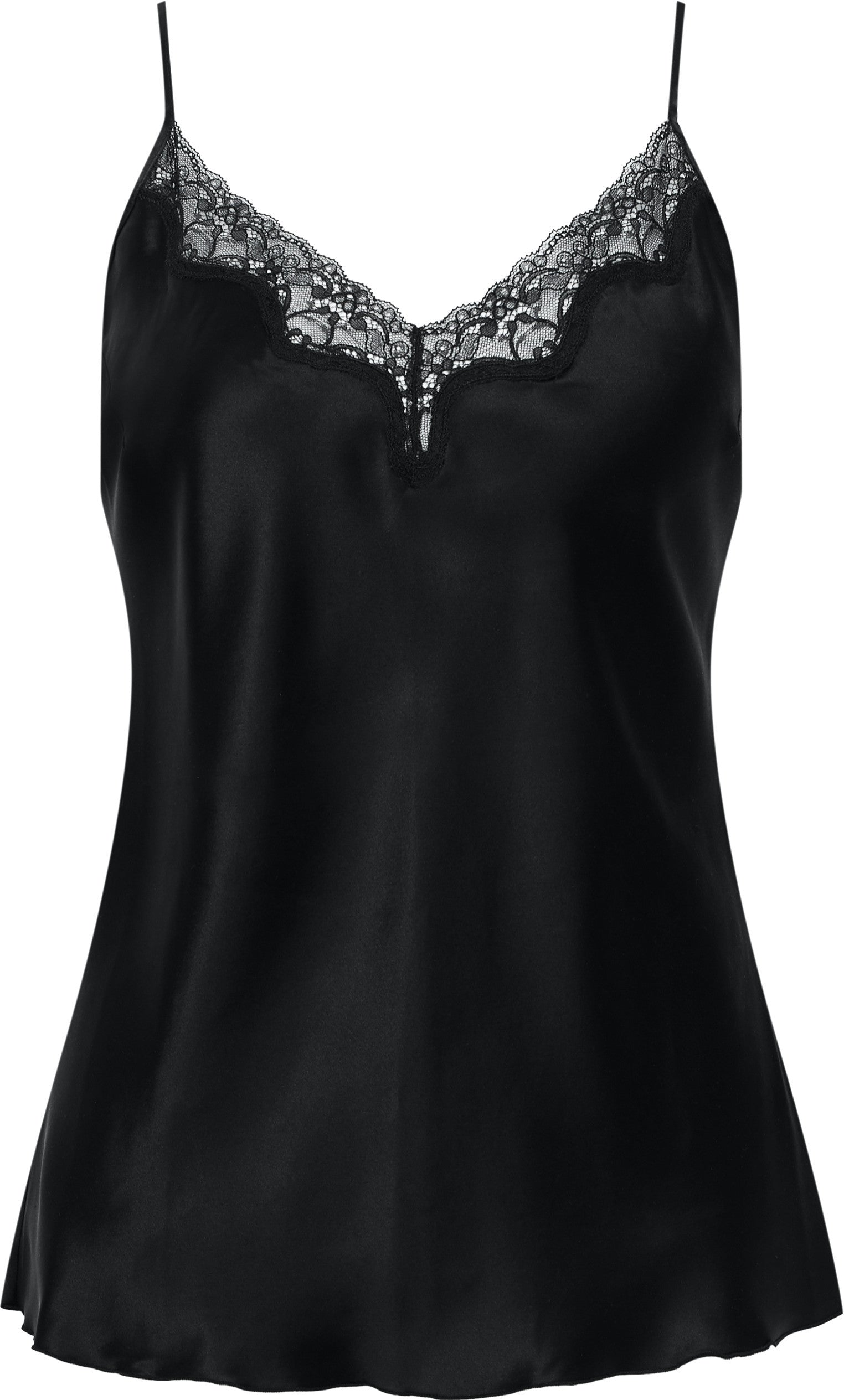 cadolle-ensemble-camisole-et-short-soie-noire image 3