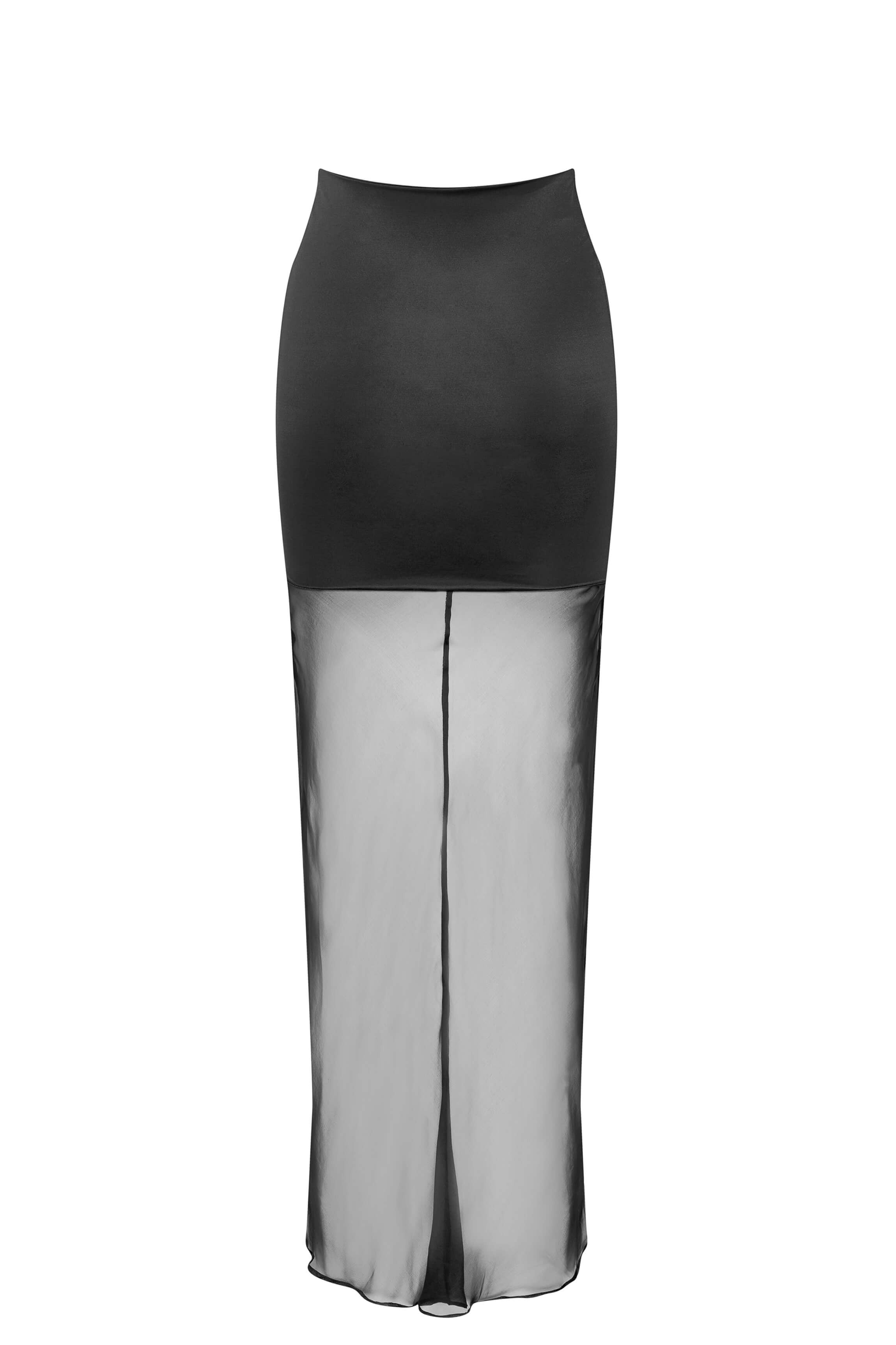 cadolle-jupe-elena-voile-noire-velours-jupe image 2