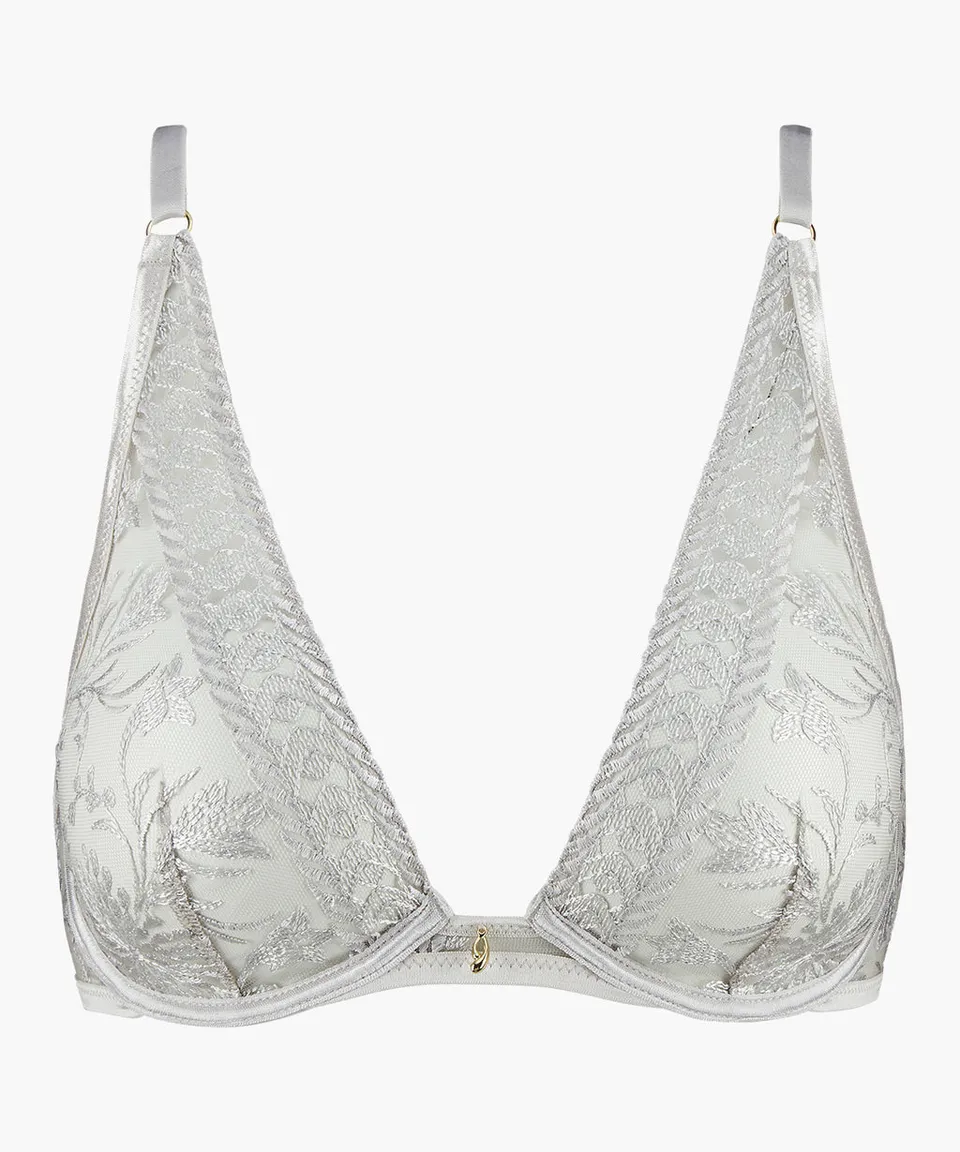 aubade-magnetic-spell-soutien-gorge-plunge-triangle-platinum image 1