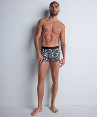 aubade-homme-boxer-lion-coton-stretch-imprim-tatouage image 2