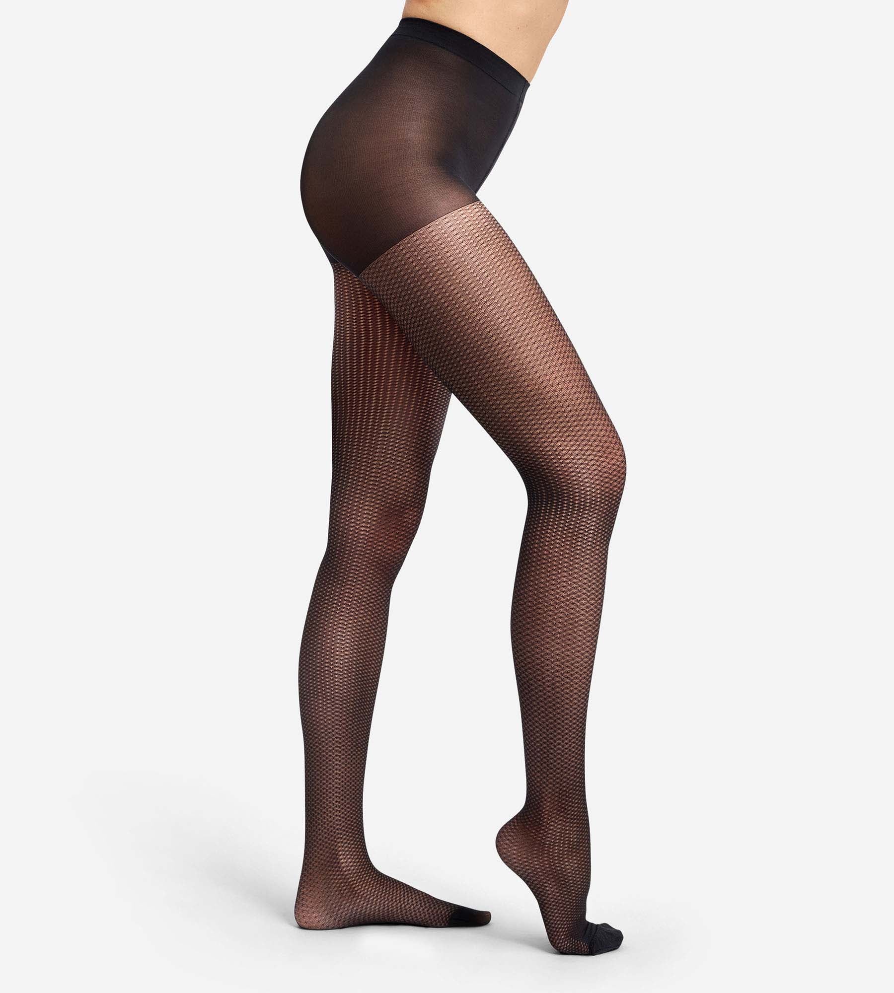 dim-style-collant-fantaisie-diamant-noir-femme image 1
