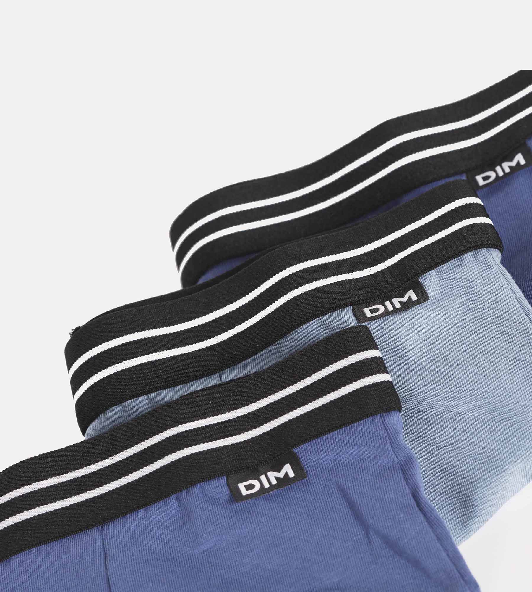 dim-ecodim-lot-de-3-boxers-gar-on-coton-stretch-bleu image 3