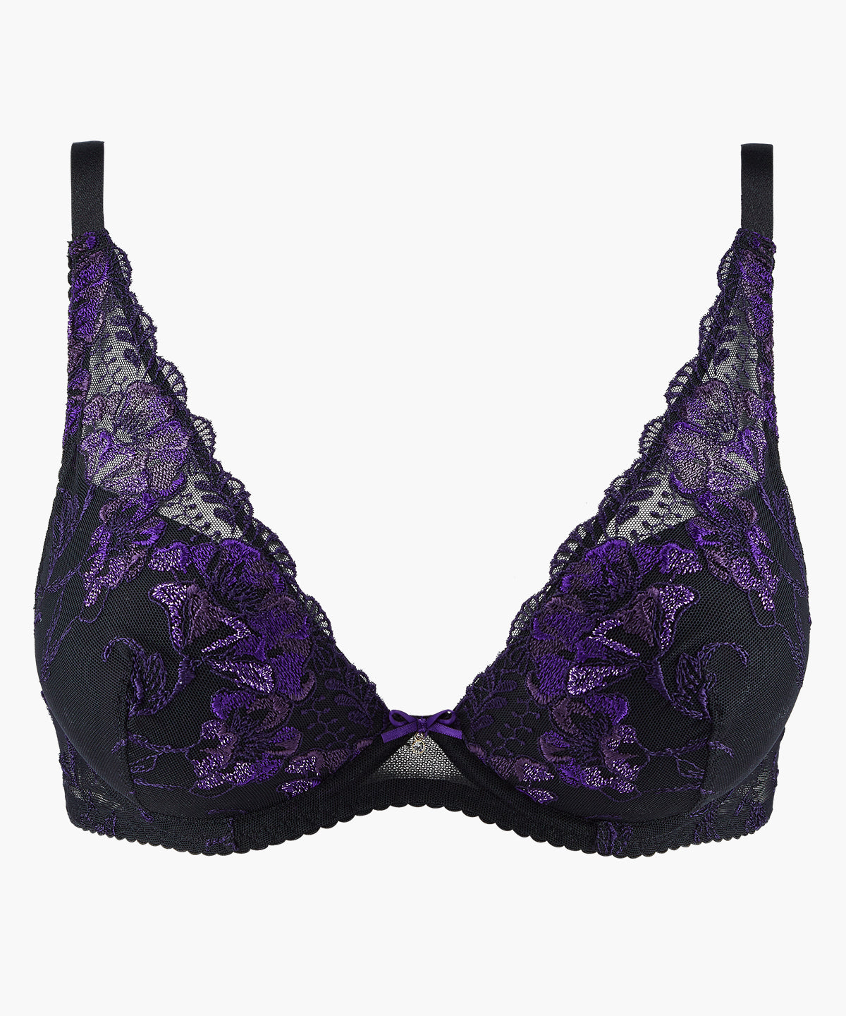 aubade-fleur-de-toi-soutien-gorge-plunge-foulard-dark-orchid image 1