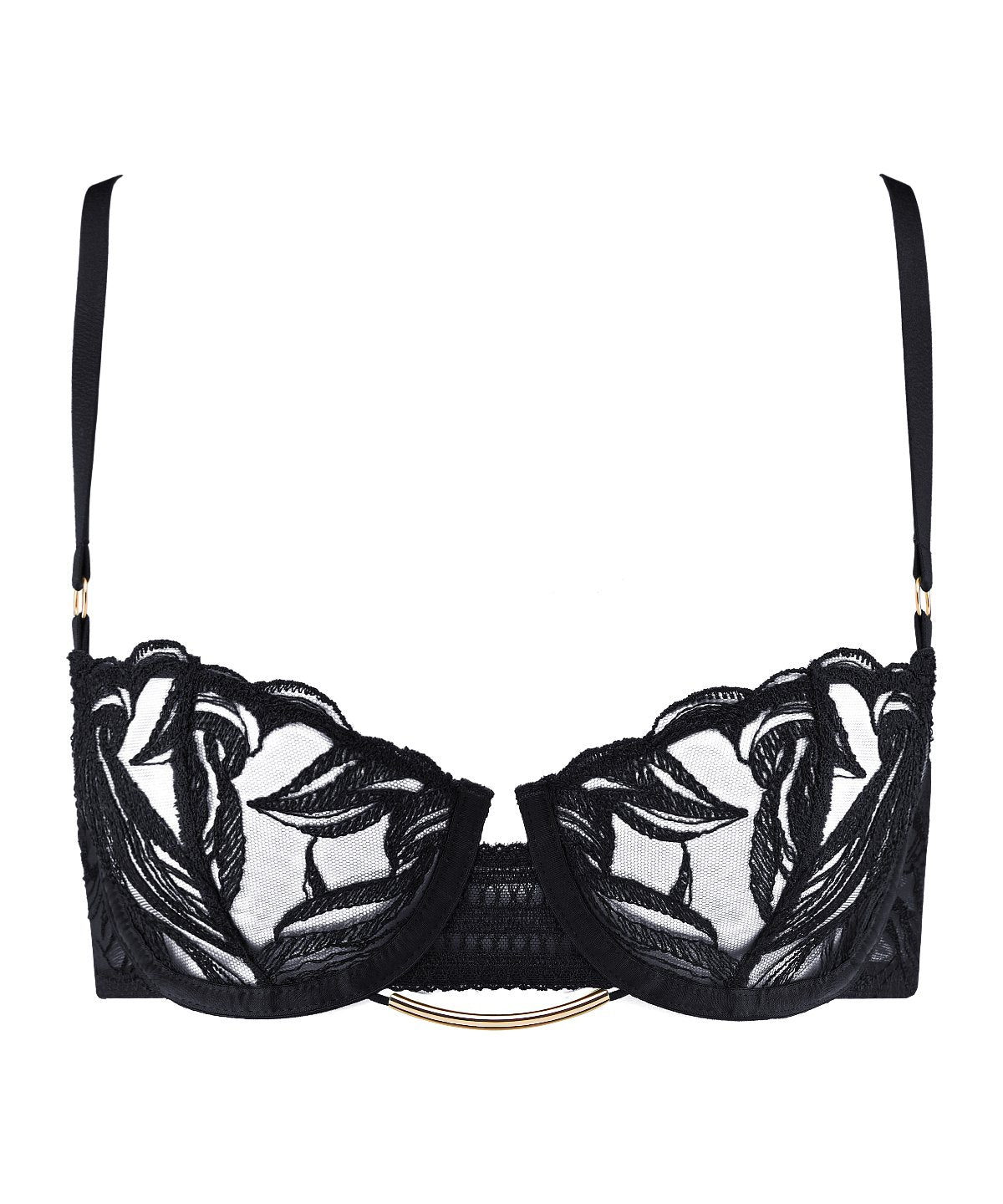 aubade-into-the-groove-soutien-gorge-corbeille-black image 1