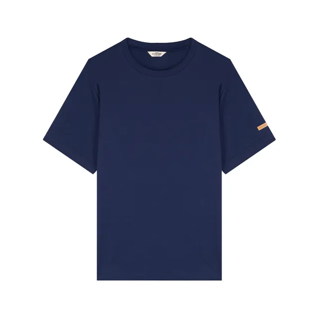 atelier-tuffery-t-shirt-homme-coton-bio-bleu-marine-coupe-droite image 1