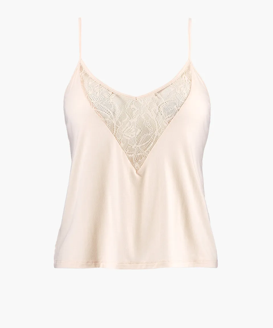 aubade-lazy-days-top-bretelles-spaghetti-petal image 1