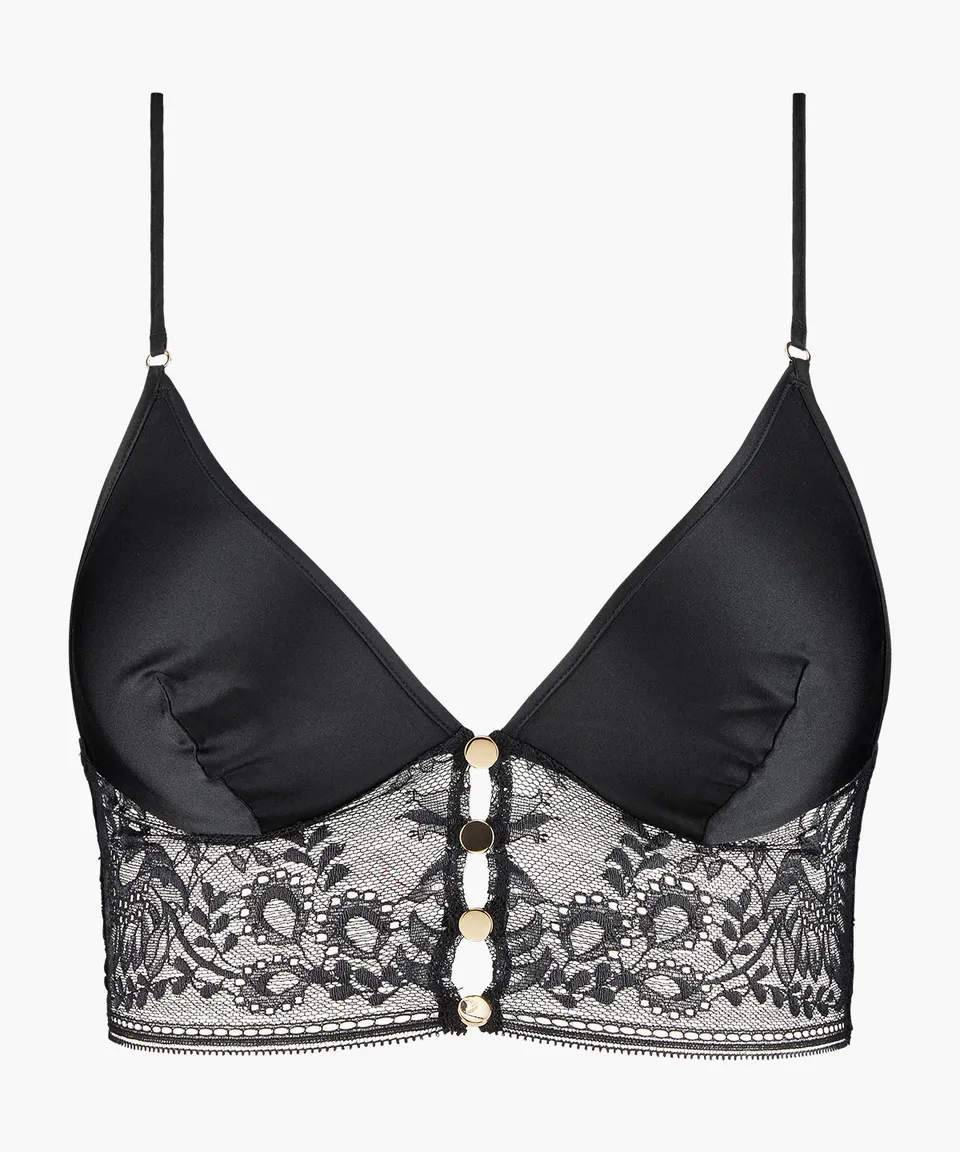 aubade-midnight-whisper-soutien-gorge-triangle-noir image 1