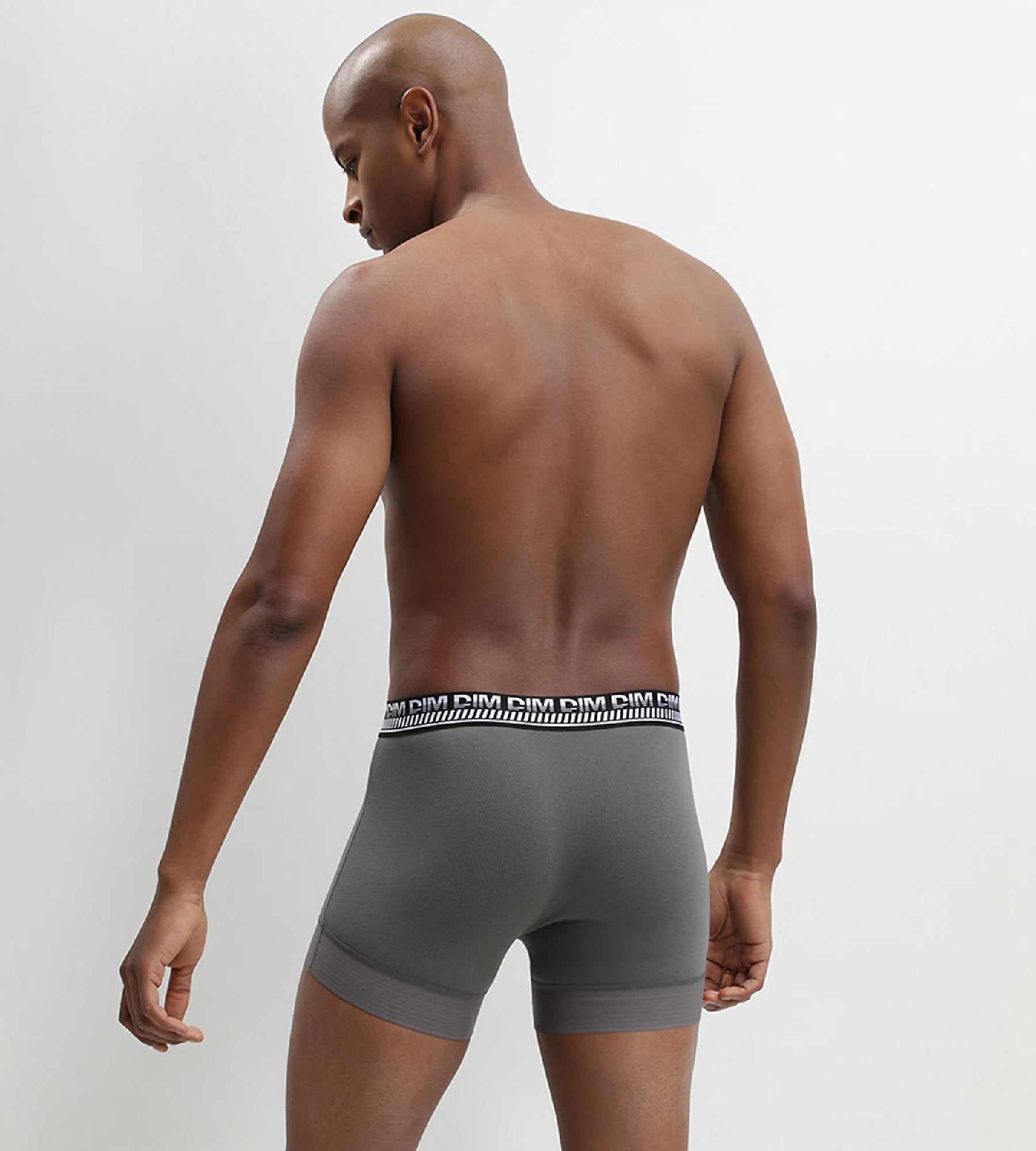 dim-3d-stay-and-fit-lot-de-2-boxers-homme-vert-olive-vert-militaire image 3