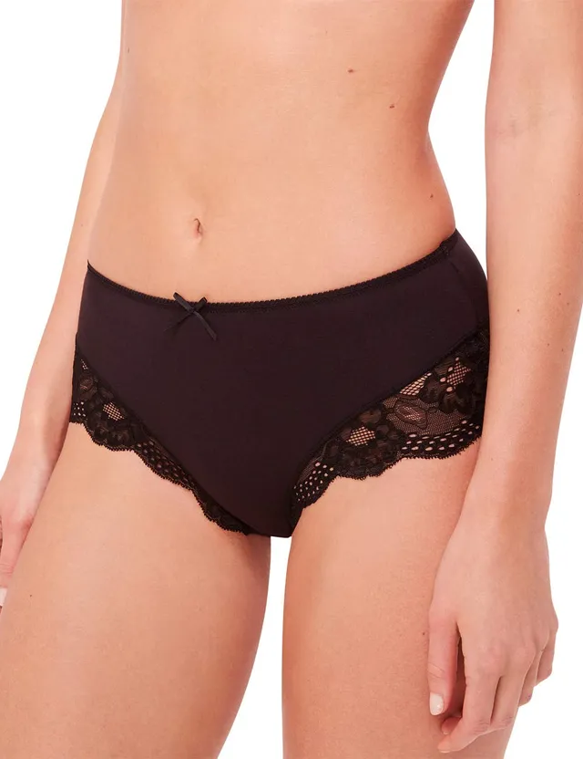darjeeling-sublime-slip-femme-blanc-noir-taille-m image 1