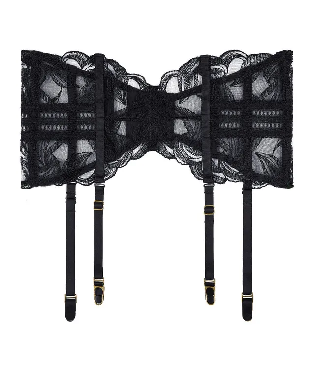 aubade-into-the-groove-serre-taille-black-serre-taille-en-broderie-et-tulle-avec image 1