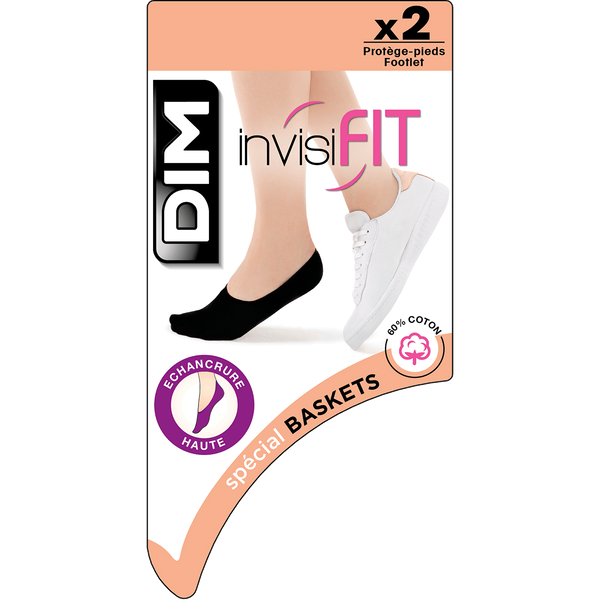 dim-lot-de-2-prot-ge-pieds-blancs-baskets-anti-odeurs-invisifit-107d image 1