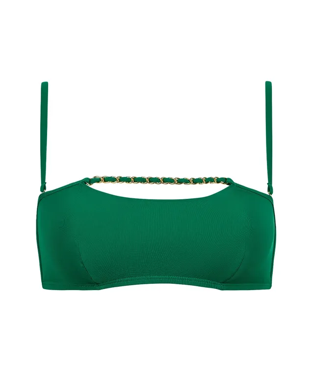 aubade-sparkling-treasure-haut-maillot-bandeau-palm-green image 1