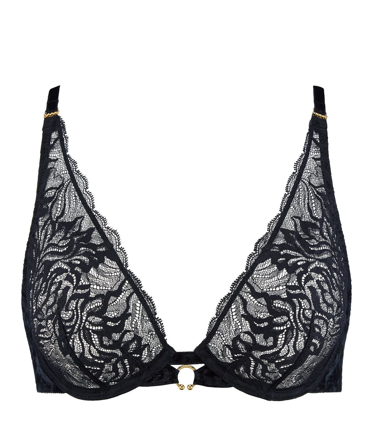 aubade-the-night-before-soutien-gorge-triangle-blackbird image 2