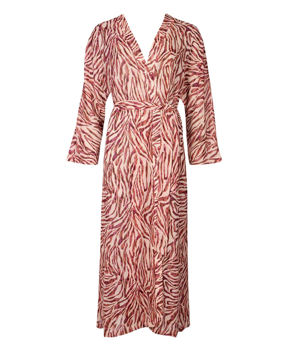 aubade-beach-walk-kimono-long-ample-pink-tiger image 1