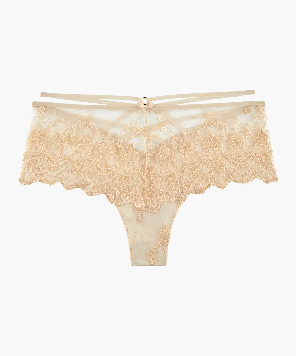 aubade-crin-noir-shorty-cheeky-silk-heaven image 1