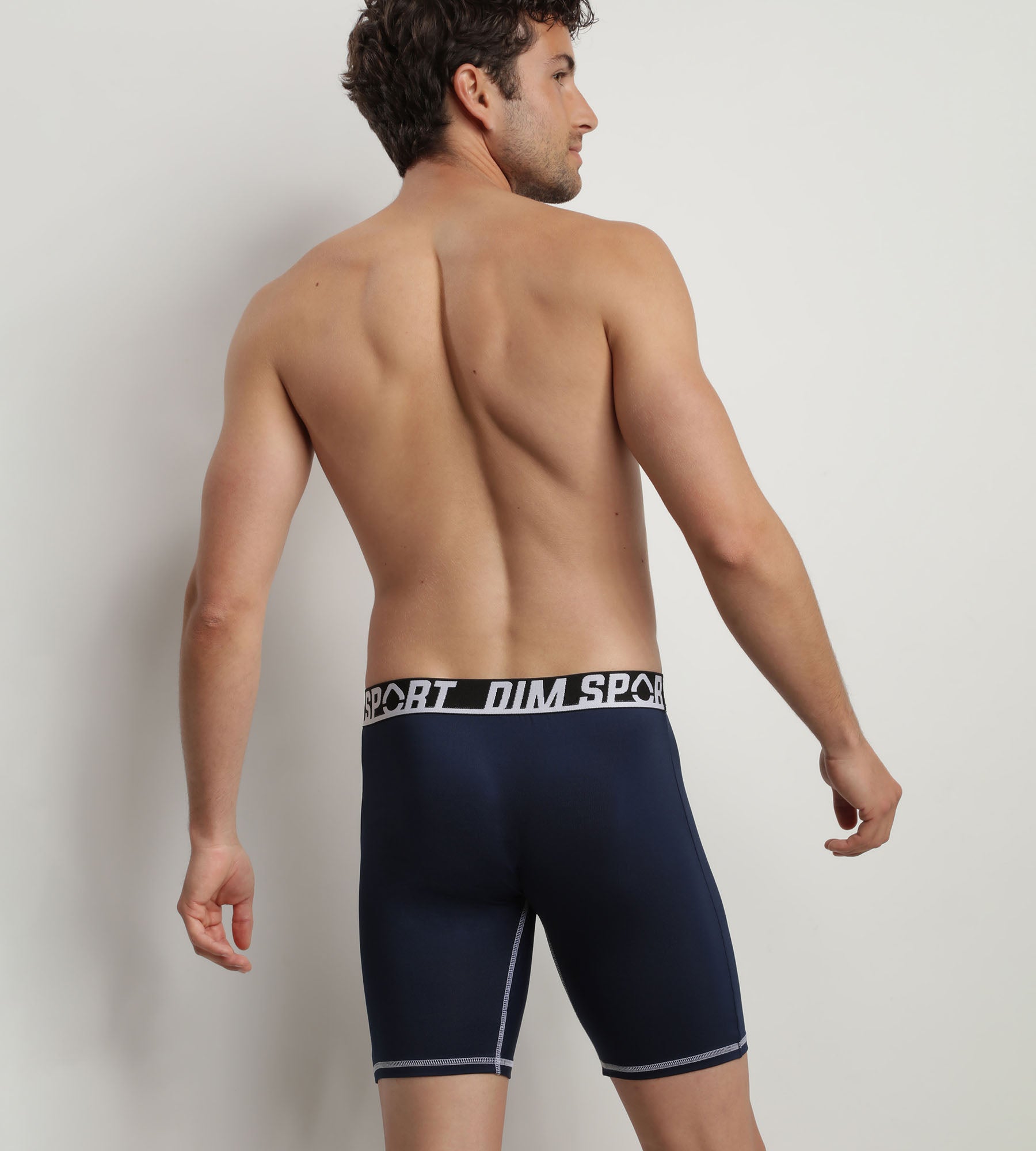 dim-sport-thermor-gulateur-lot-de-2-boxers-longs-microfibre-gris-noir-homme image 2