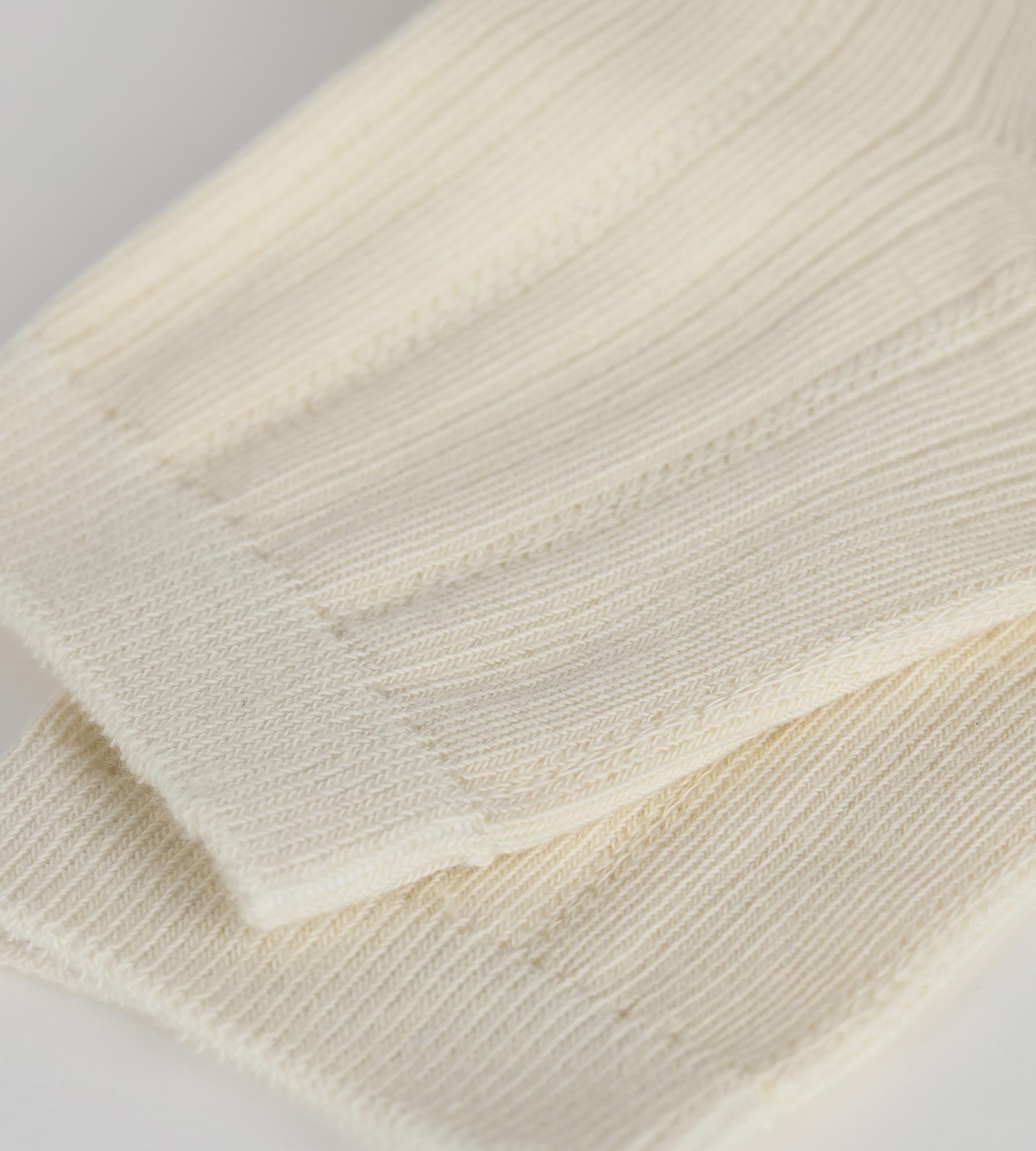 dim-la-mode-chaussettes-femme-coton-pointelle-ivoire image 3