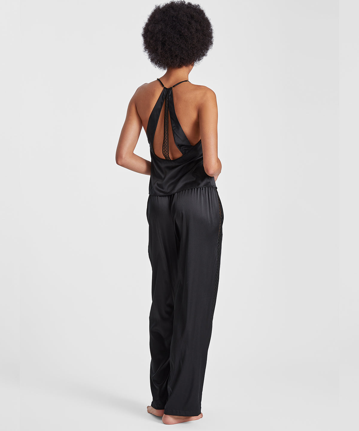 aubade-silk-desire-pantalon-noir-en-soie-stretch-avec-bande-de-guipure image 4