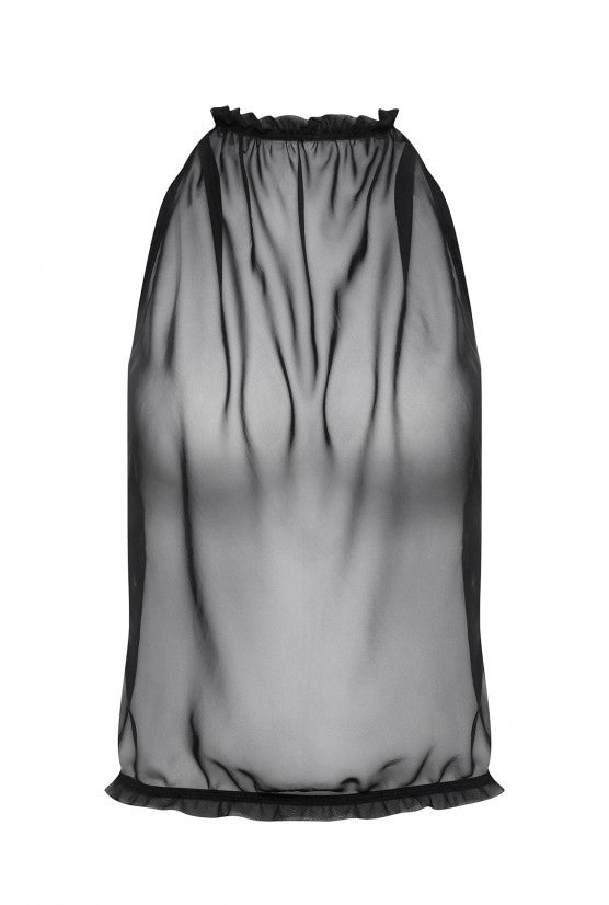 cadolle-top-mousseline-noire-dos-nu-2 image 1