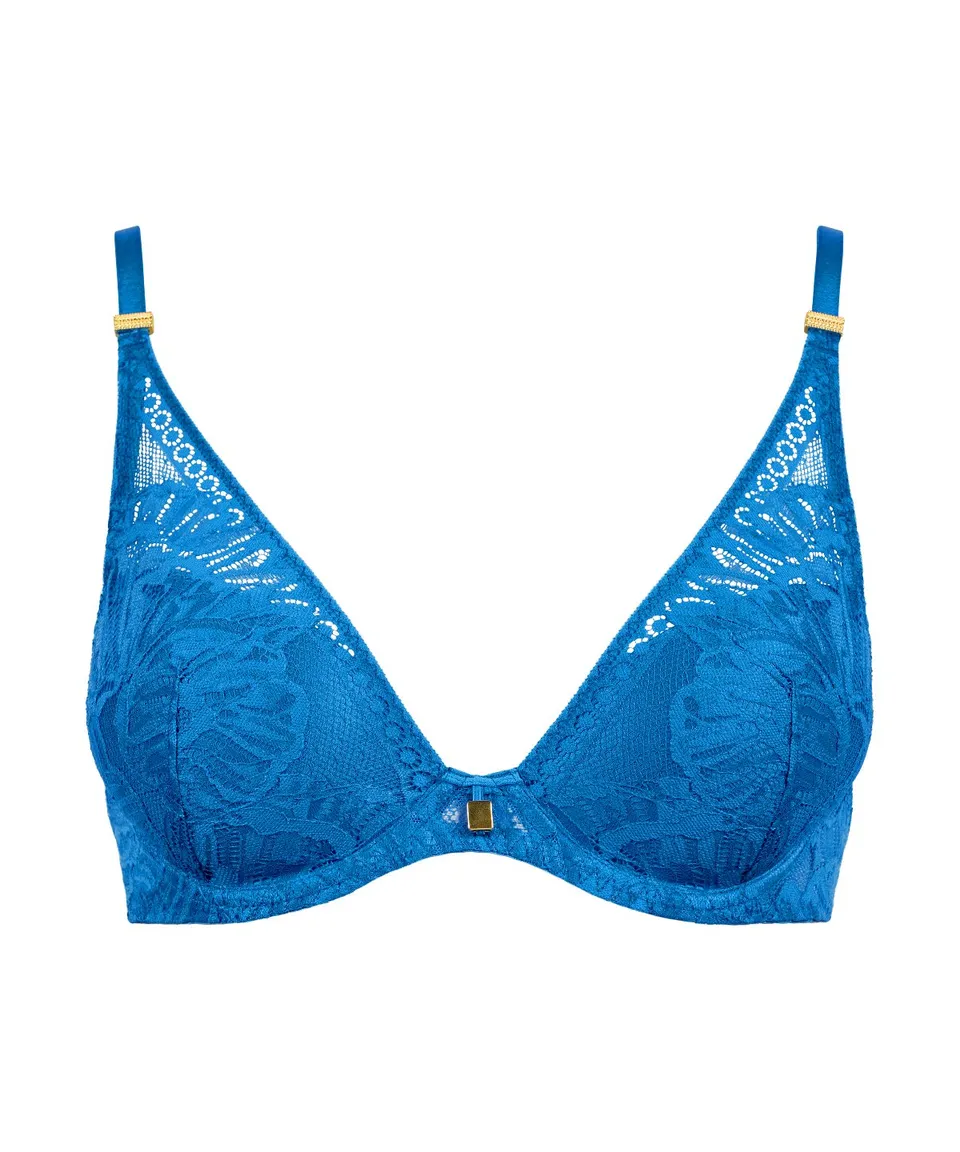 aubade-love-soul-soutien-gorge-plunge-foulard-azure image 1