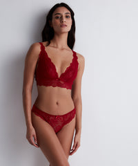 aubade-danse-des-sens-bralette-triangle-rouge-irresistible-red image 2