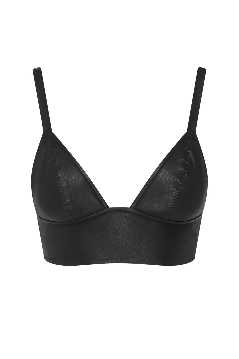 cadolle-gloria-bustier-court-cuir-noir image 1