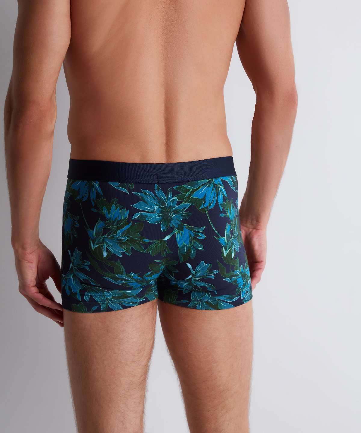 aubade-homme-boxer-flower-lover-coton-bio-bleus-verts image 4