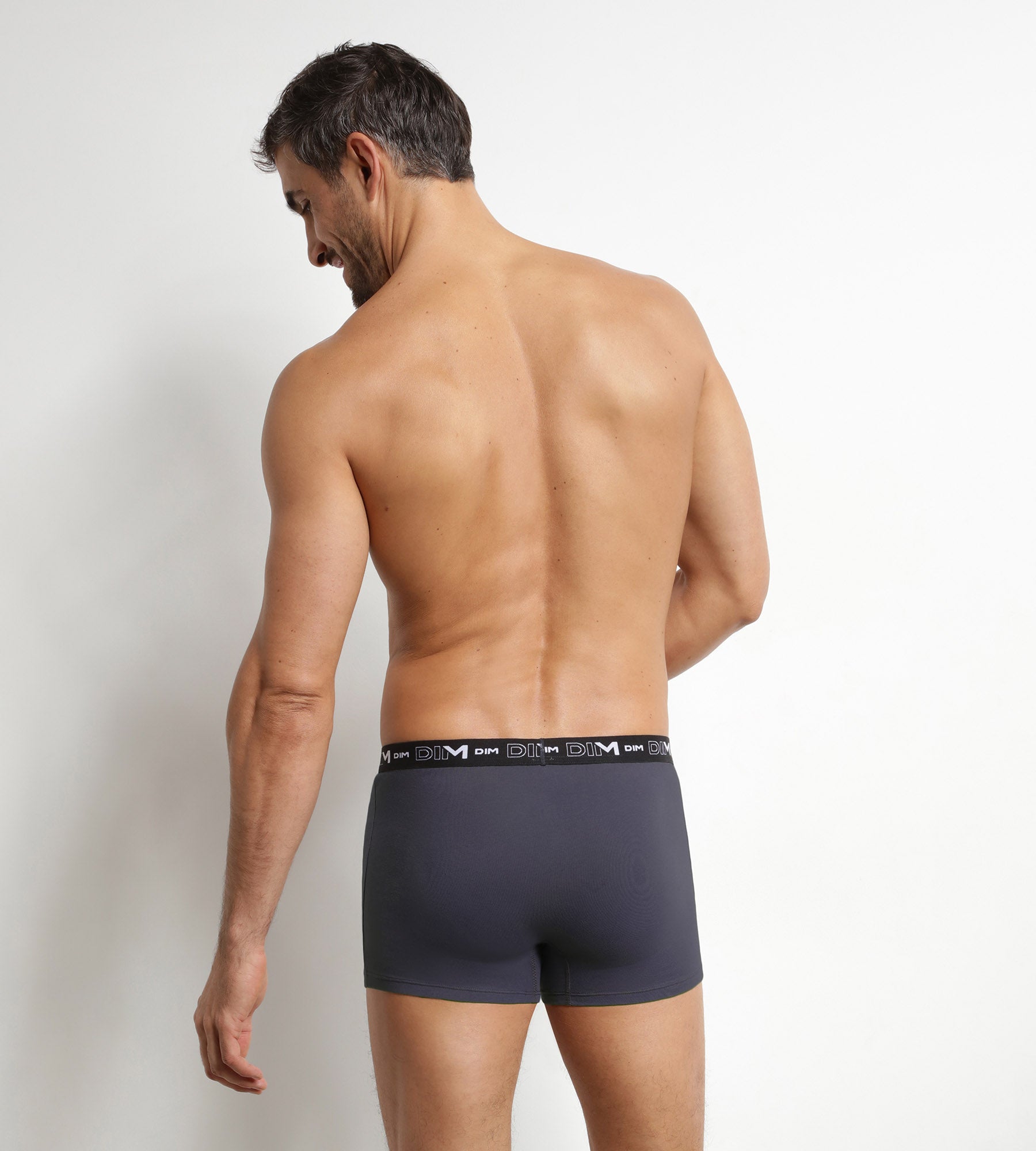 dim-lot-de-3-boxers-homme-coton-stretch-terrien image 2