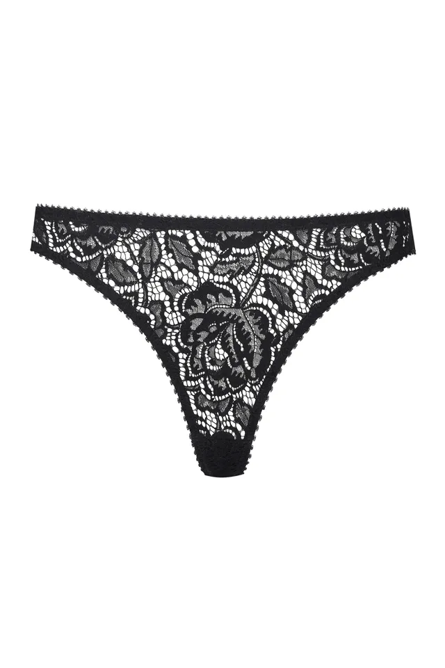 cadolle-string-cathy-dentelle-mezzo-noir image 1