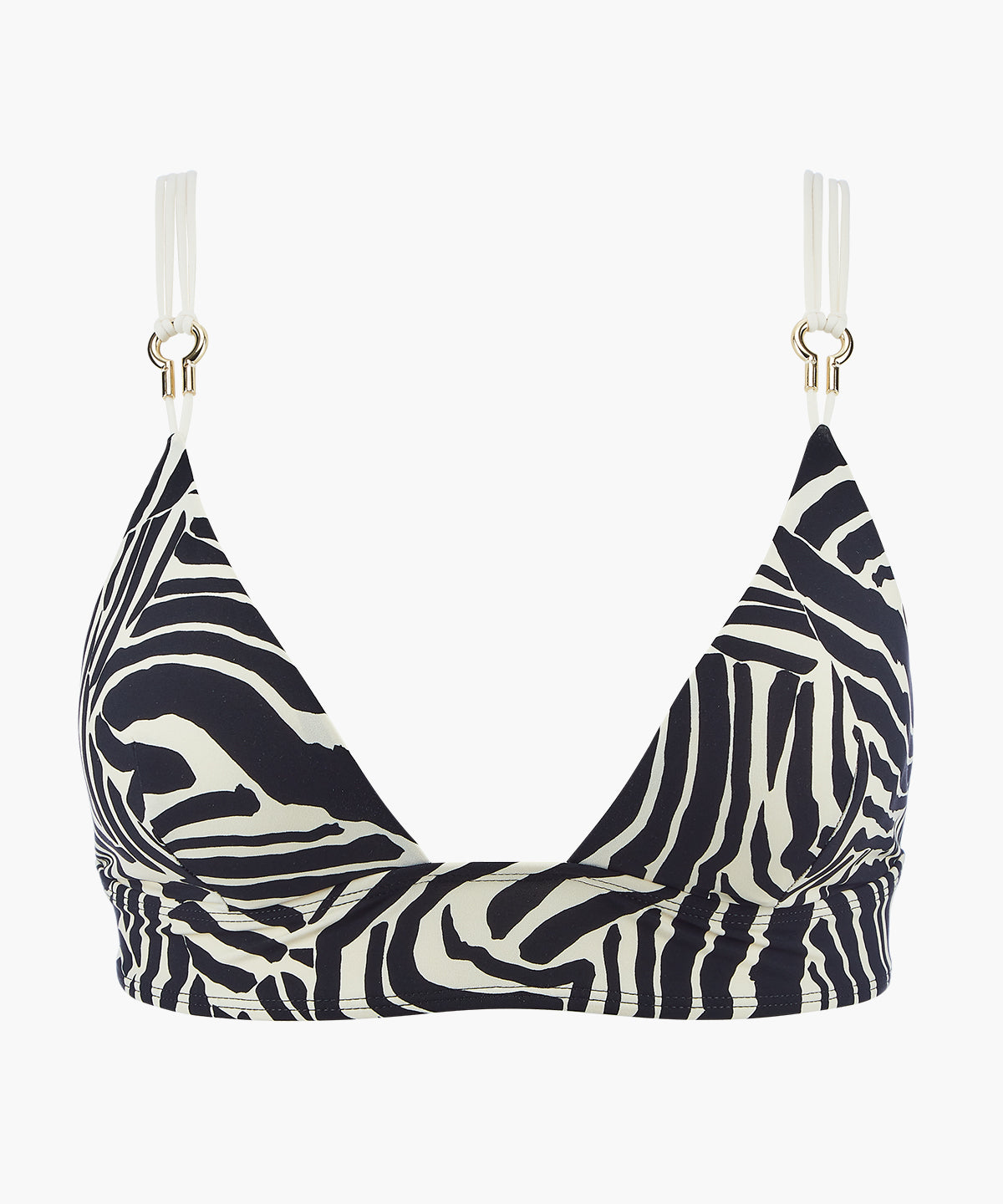 aubade-savannah-mood-haut-de-maillot-triangle-zebra-coques-amovibles image 1